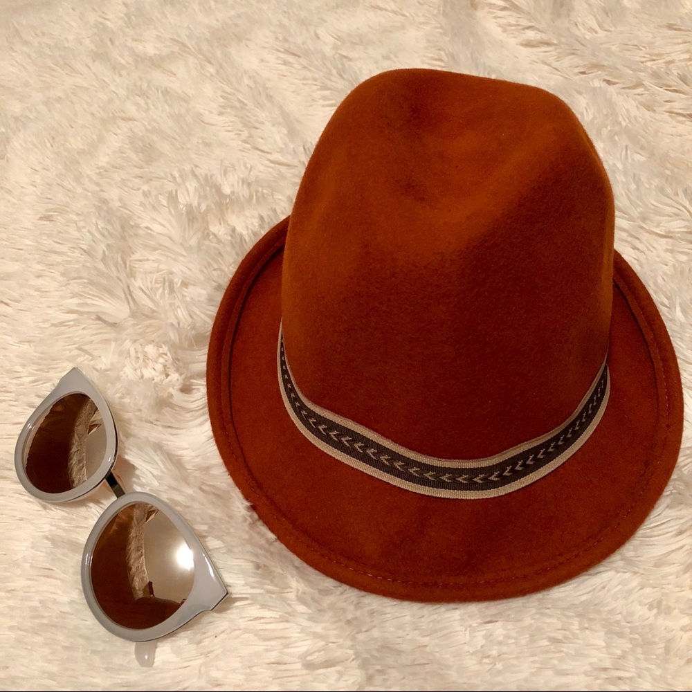 NWT Women’s Orange Fedora
